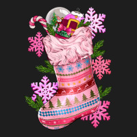 Pink Christmas Socks Classic Tee | Teevron