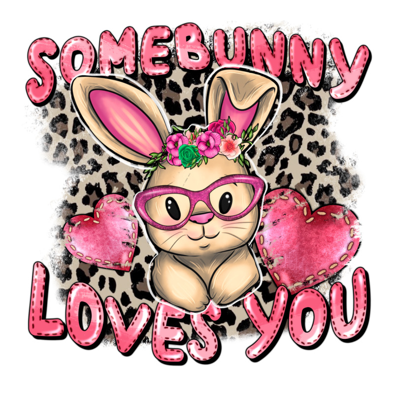 Somebunny Loves You Easter Day Ladies Tee by CowGirlArtShop | Teevron