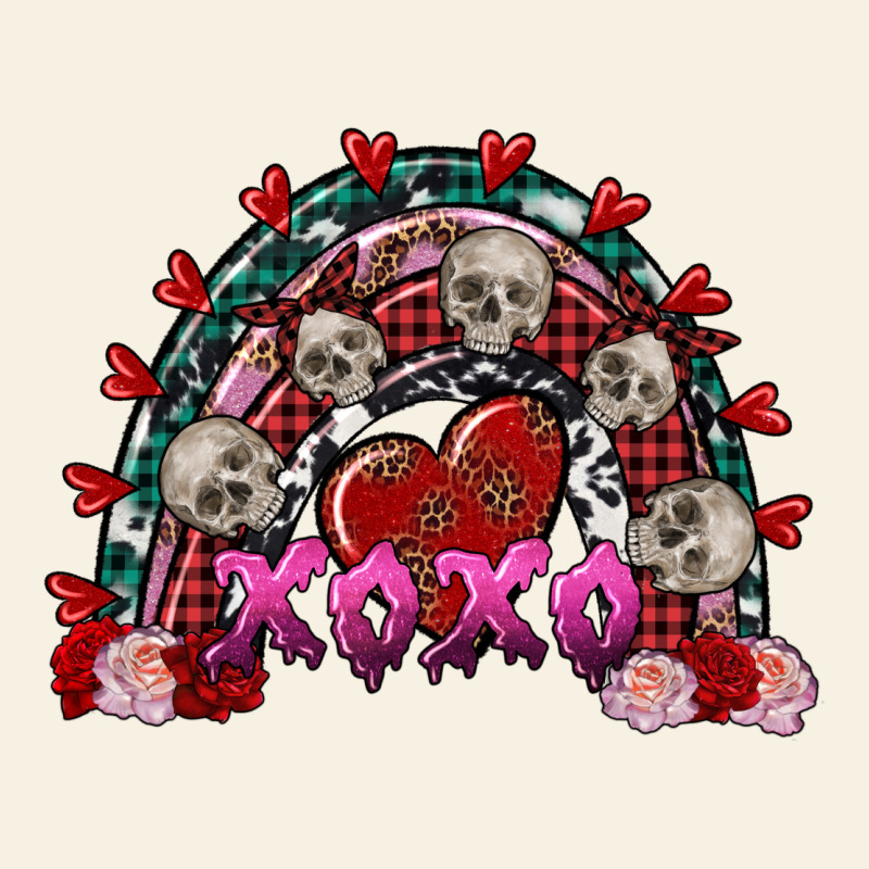 Skull Xoxo Rainbow Valentine's Day Vintage Tee by FaDigitalArtStudio | Teevron