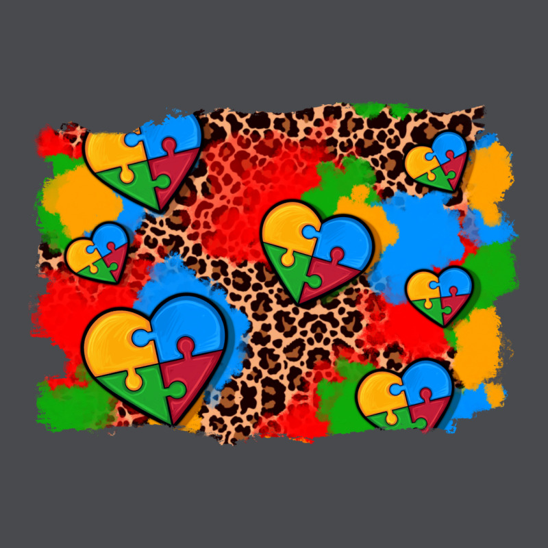 Autism Heart Background Zipper Hoodie by AdoDesignShop | Teevron