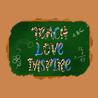 Teach Love Inspire Chalkboard Heavyweight Hoodie | Teevron