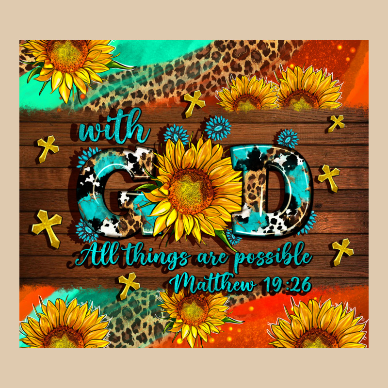 With God All Things Are Possible Heavyweight Sweatshirt by AdoDesignShop | Teevron
