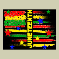 Juneteenth American Flag Heavy Core Tee | Teevron