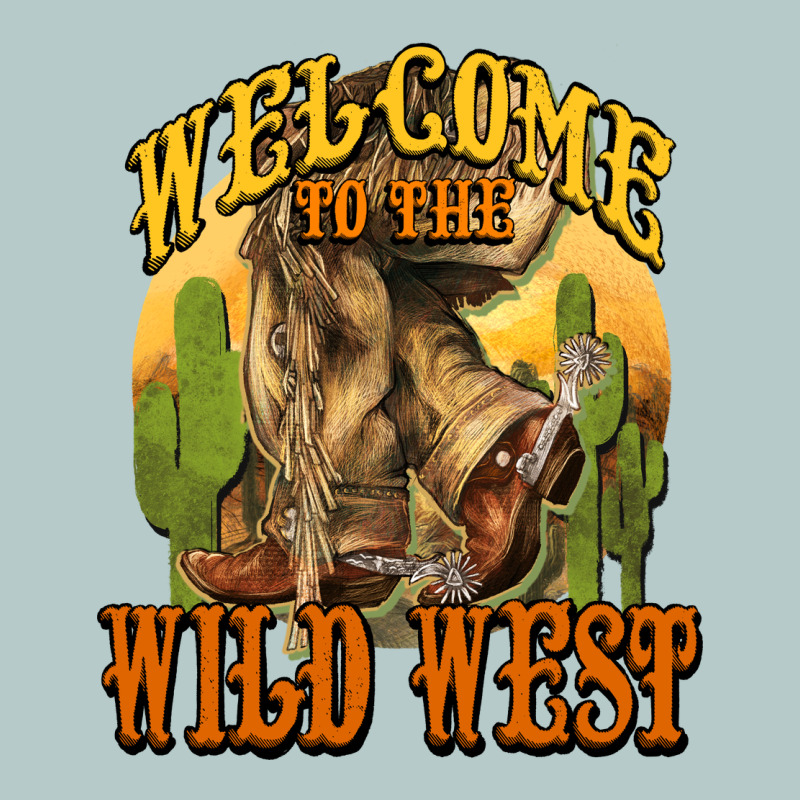 Welcome To The Wild West Cowboy Boots Heavy Core Tee by HowdyJamesFarm | Teevron