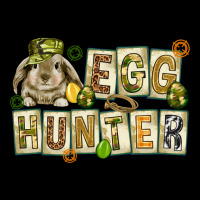 Egg Hunter With Plate Letters Easter Day Heavy Core Tee | Teevron