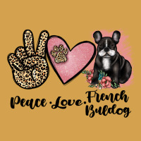 Peace Love French Bulldog Urban Hoodie | Teevron