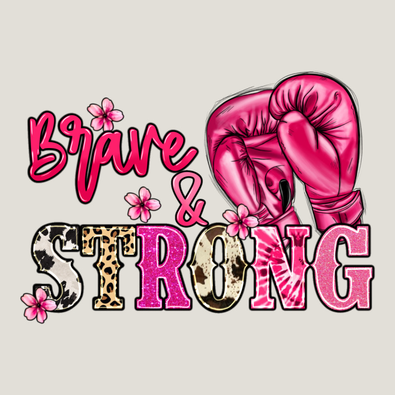 Brave And Strong Cancer Awareness Heavy Core Tee by HowdyJamesFarm | Teevron