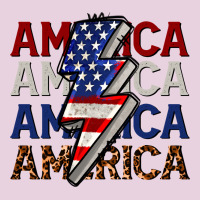 America With Lightning Bold Ladies Tee | Teevron