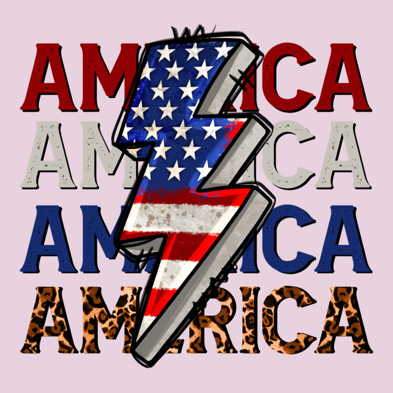 America With Lightning Bold Ladies Tee by CowGirlArtShop | Teevron