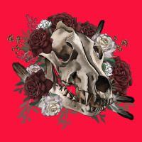 Floral Boho Wolf Skull Classic Tee | Teevron