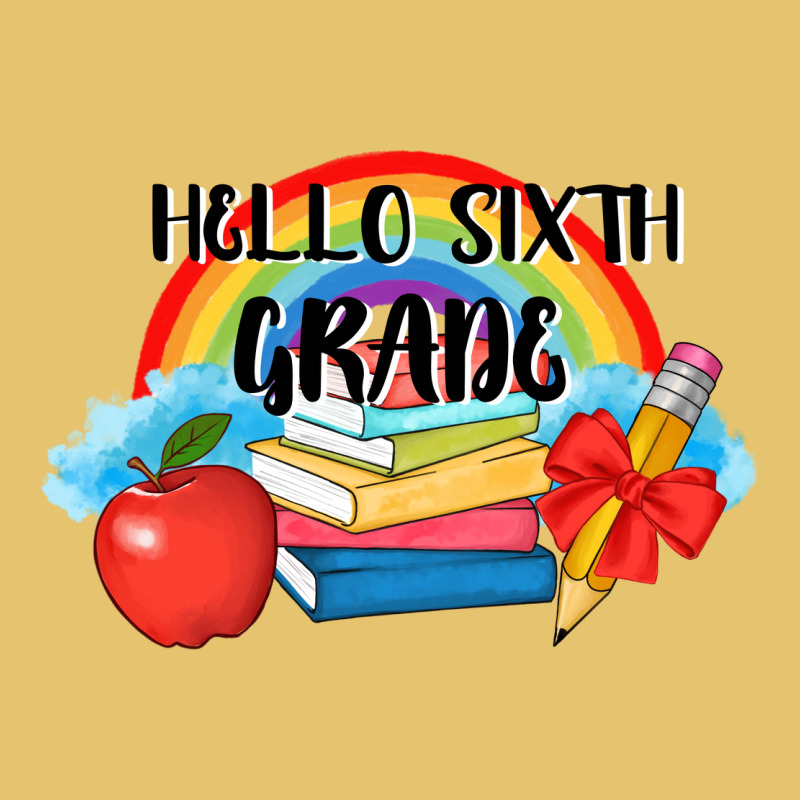 Back To School Hello Sixth Grade 3200x2400 Premium Sweatshirt by AdoDesignShop | Teevron