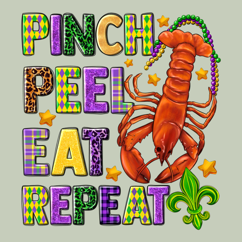 Pinch Peel Eat Repeat Crawfish Ladies Tee by HowdyJamesFarm | Teevron