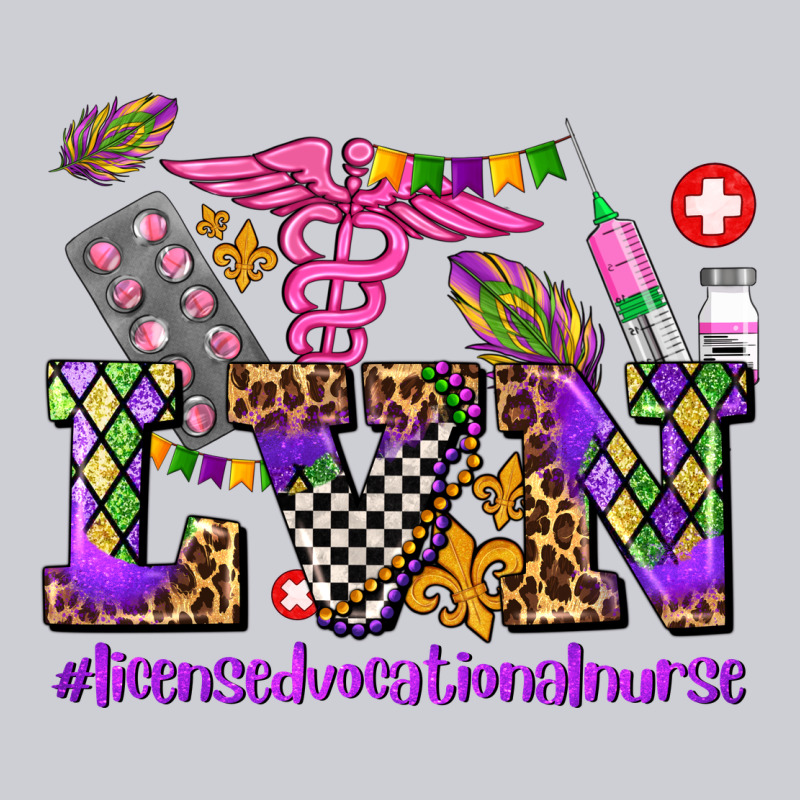 Mardi Gras  Lvn Licensed Vocational Nurse Heavyweight Sweatshirt by AdoDesignShop | Teevron