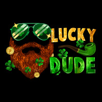 Lucky Dude Saint Patrick's Bearded Man Long Sleeve Tee | Teevron