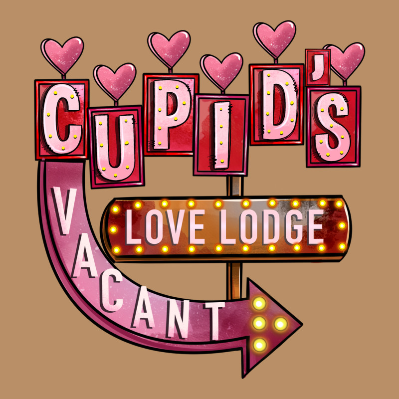 Valentines Day Cupid's Love Lodge Vintage Hoodie by FaDigitalArtStudio | Teevron