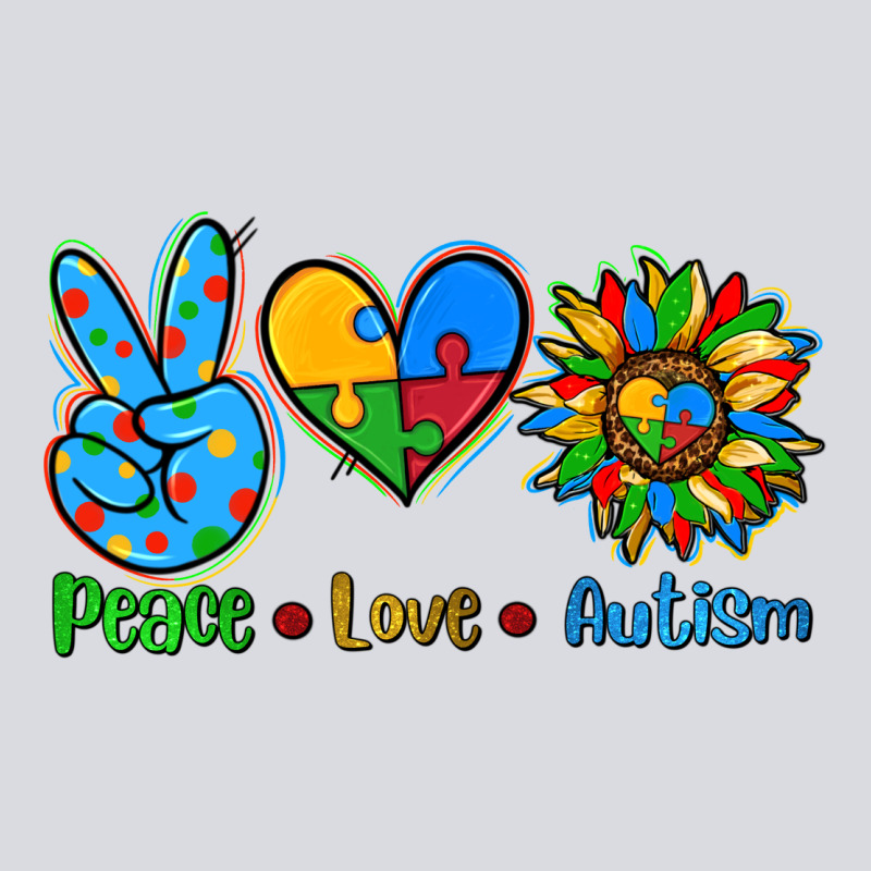 Peace Love Autism Zipper Hoodie by AdoDesignShop | Teevron