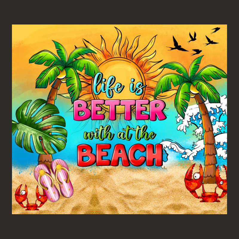Life Is Better With At The Beach Heavy Core Tee by TumblerDesignByShophia | Teevron