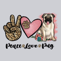 Peace Love Pug Urban Hoodie | Teevron