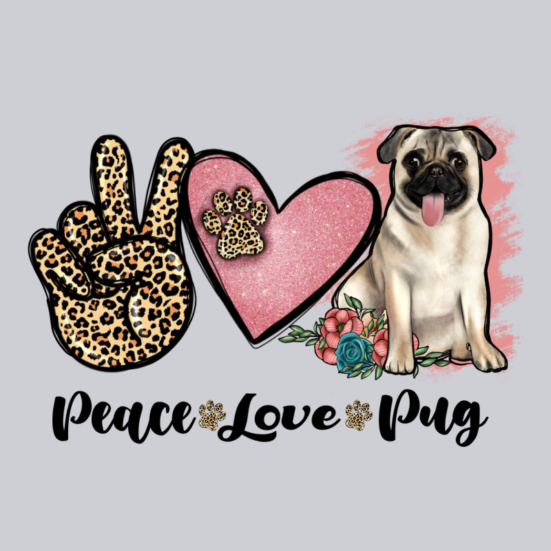 Peace Love Pug Urban Hoodie by JahusDesignShop | Teevron