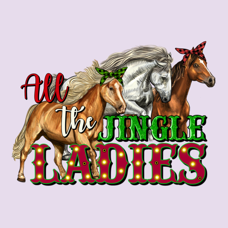 All The Jingle Ladies Christmas Horses Premium Hoodie by LillyAllenDesigns | Teevron