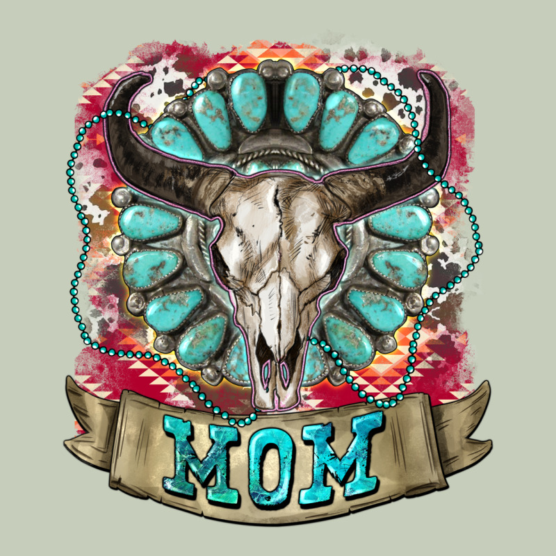 Mom Bull Skull Mother's Day Ladies Tee by CowGirlArtShop | Teevron