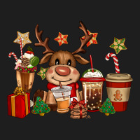 Reindeer Coffe Cups Christmas Classic Tee | Teevron