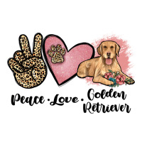 peace love golden retriever | Teevron
