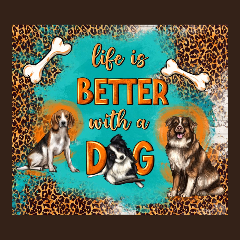 Life Is Better With A Dog Heavy Core Tee by TumblerDesignByShophia | Teevron