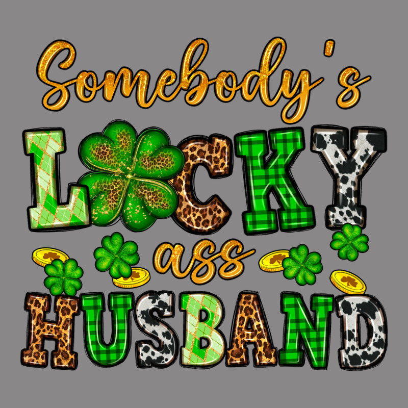 St. Patrick's Somebody's Lucky As Husband Vintage Tee by OliviaCreatesArt | Teevron