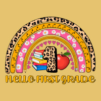 Back To School Rainbow Hello First Grade Premium Sweatshirt | Teevron