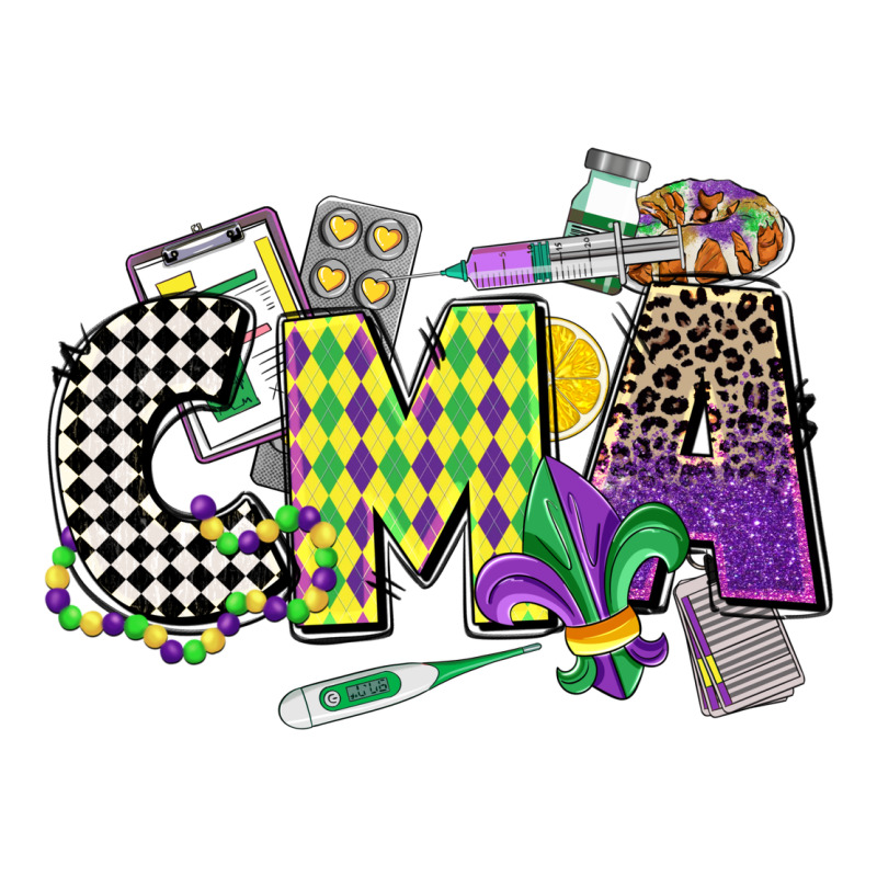 Cma Mardi Gras Certified Medical Assistant Premium Tee by CowGirlArtShop | Teevron