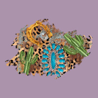 Horseshoe Leopard Gemstone Cactus Patch Heavyweight Hoodie | Teevron