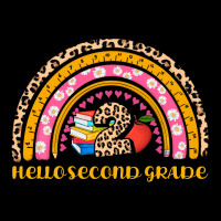 Back To School Rainbow Hello Second Grade Premium Sweatshirt | Teevron