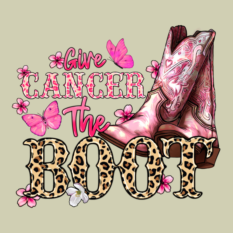 Give Cancer The Boot Cancer Awareness Heavy Core Tee by HowdyJamesFarm | Teevron