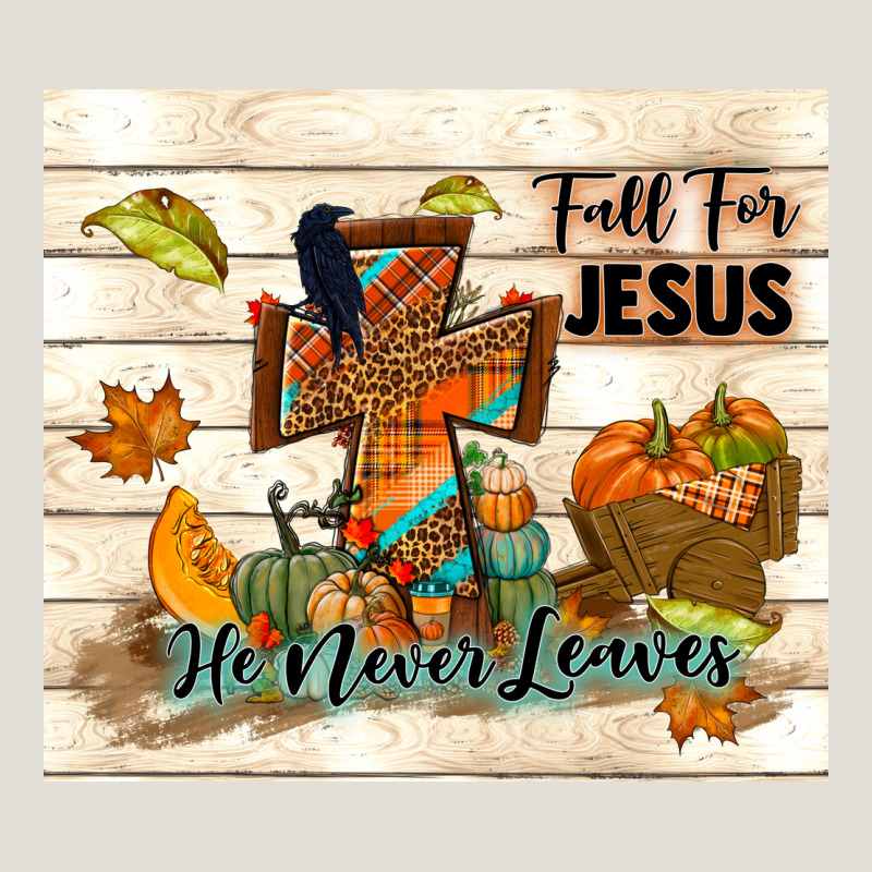 Fall For Jesus He Never Leaves Heavy Core Tee by TumblerDesignByShophia | Teevron