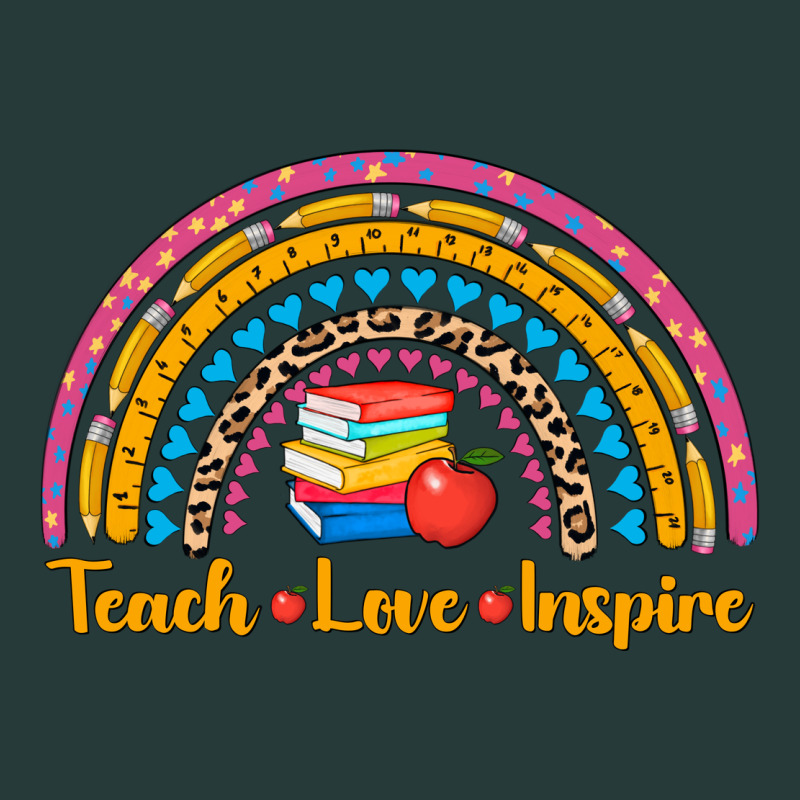 Back To School Rainbow Teach Love Inspire Premium Sweatshirt by AdoDesignShop | Teevron