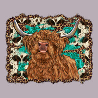 Highland Cow Western Background Vintage Tee | Teevron