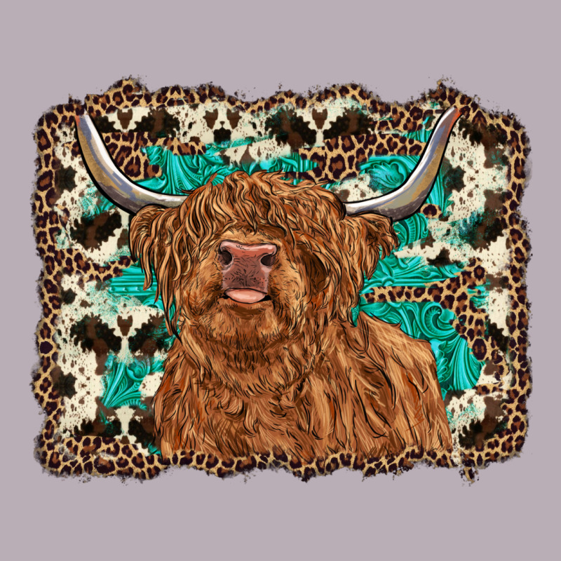 Highland Cow Western Background Vintage Tee by RanaPortraitStore | Teevron