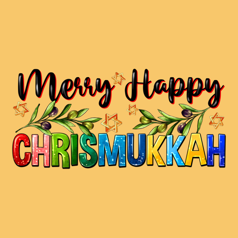 Merry Happy Chrismukkah With Olive Branch Vintage Hoodie by FaDigitalArtStudio | Teevron