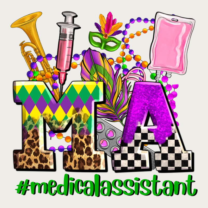 Mardi Gras Ma Medical Assistant Zipper Hoodie by AdoDesignShop | Teevron