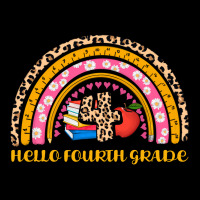 Back To School Rainbow Hello Fourth Grade Premium Sweatshirt | Teevron