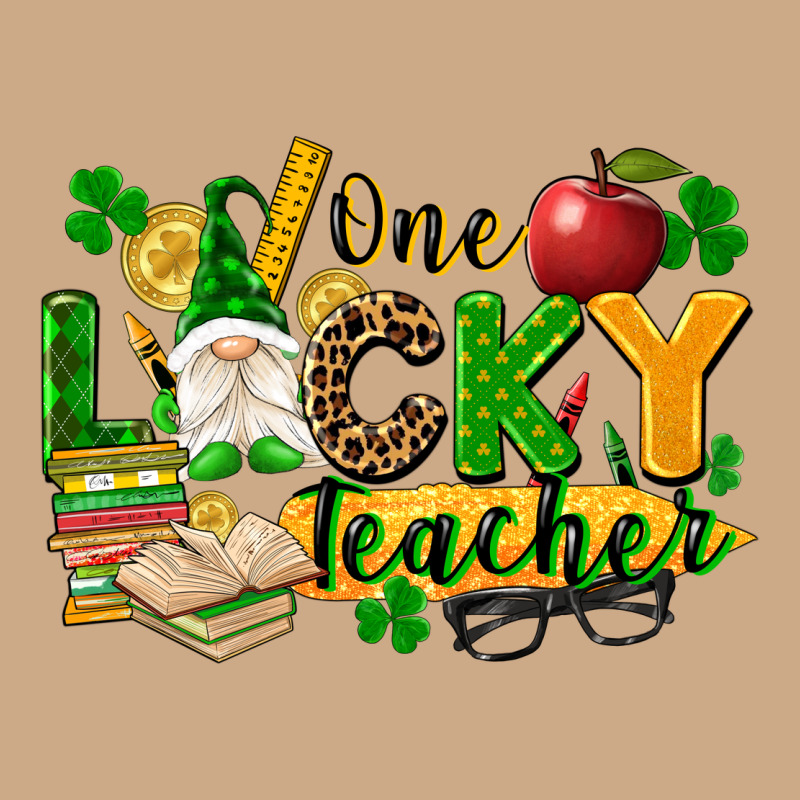 One Lucky Teacher Vintage Hoodie by FaDigitalArtStudio | Teevron