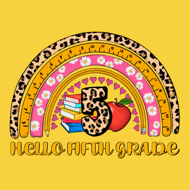 Back To School Rainbow Hello Fifth Grade Premium Sweatshirt by AdoDesignShop | Teevron