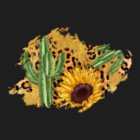 Cactus Leopard Sunflower Glitter  Patch Heavyweight Hoodie | Teevron