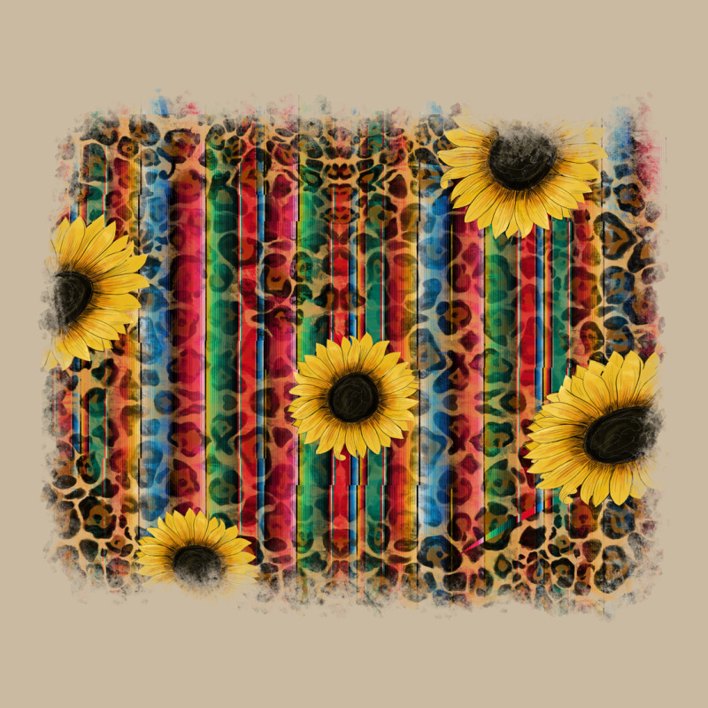 Sunflowers Serape Leopard Long Sleeve Tee by RanaPortraitStore | Teevron