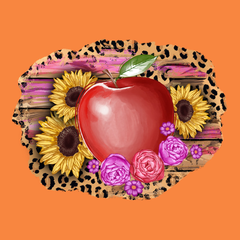 Apple Sunflower Back To School Background Premium Sweatshirt by AdoDesignShop | Teevron