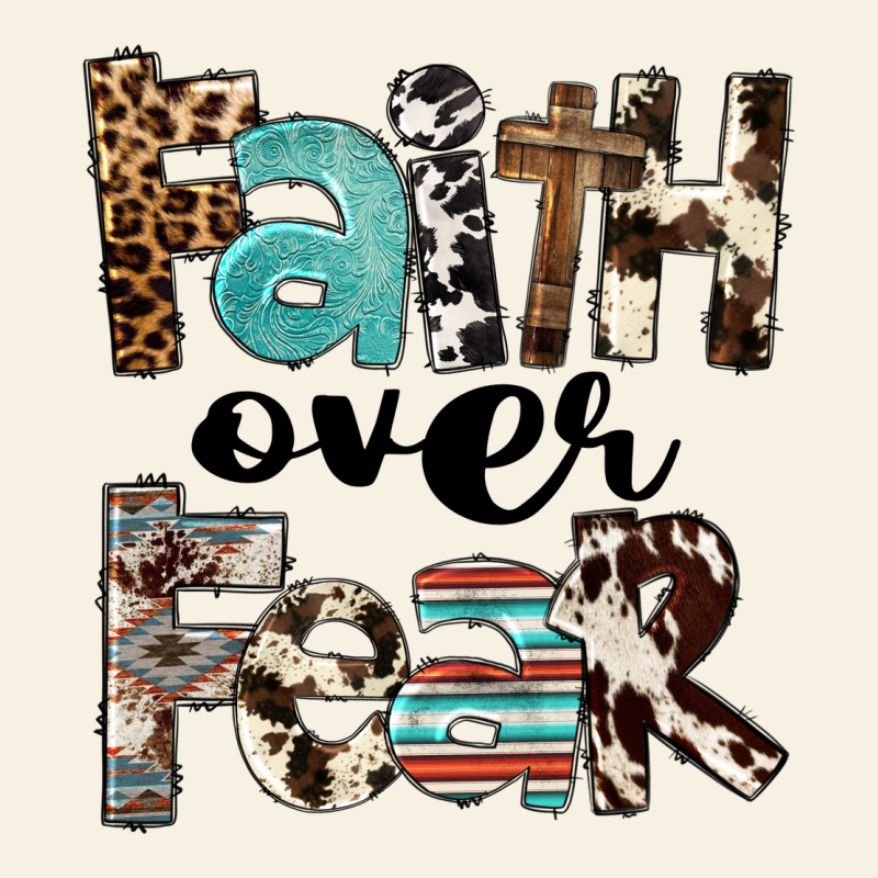 Western Faith Over Fear Vintage Tee by FaDigitalArtStudio | Teevron