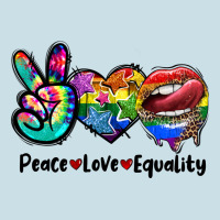 Peace Love Equality Lgbt+ Ladies Tee | Teevron