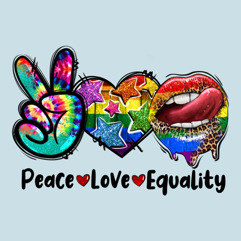 Peace Love Equality Lgbt+ Ladies Tee by CowGirlArtShop | Teevron