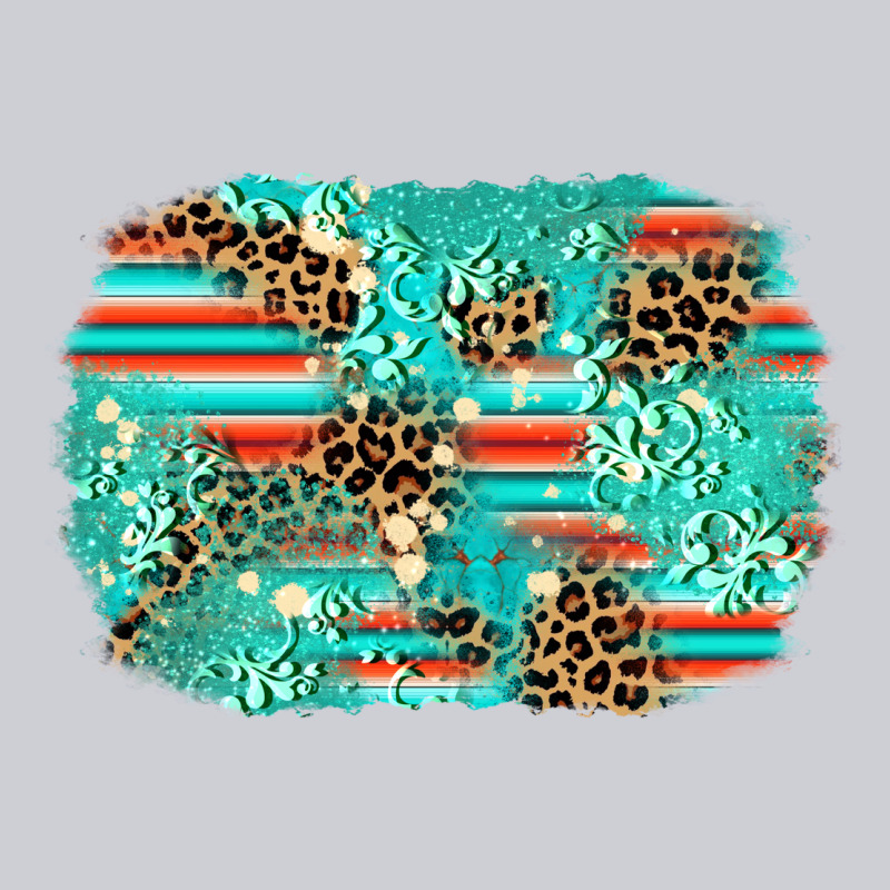 Leopard Turquoise Glitter Background Heavyweight Sweatshirt by AdoDesignShop | Teevron